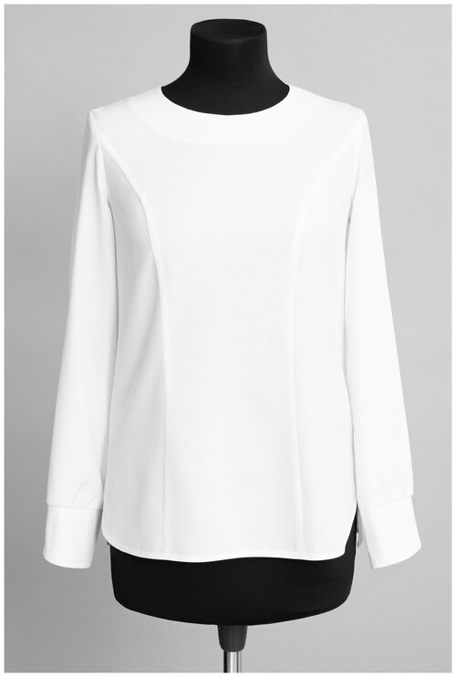 Блуза  Mila Bezgerts, размер 60, белый