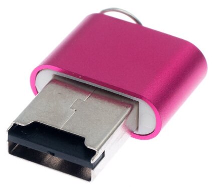 Картридер Устройство Карт-ридер Earldom ET-OT12 USB - MicroSD, розовый