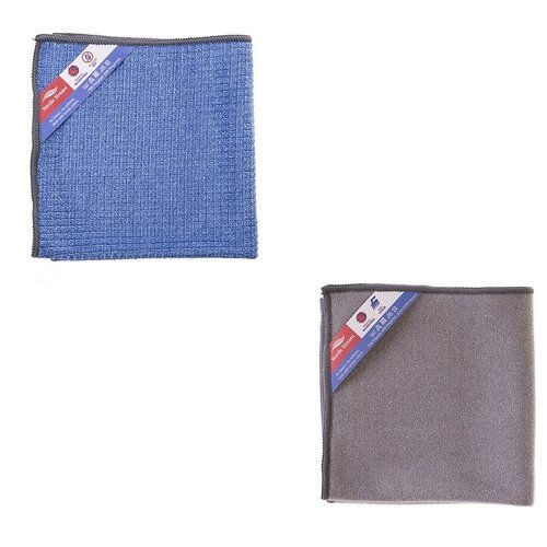 Набор Nordic Stream из тряпки для стекол из микрофибры 30х30 и двусторонней тряпки из микрофибры 30х30 (15353_15355)
