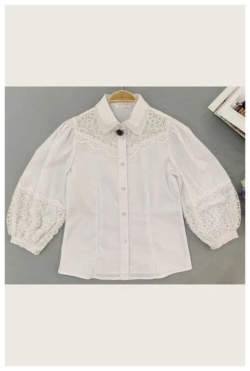 Блуза COLABEAR, Размер 122 см, Белый, 186023