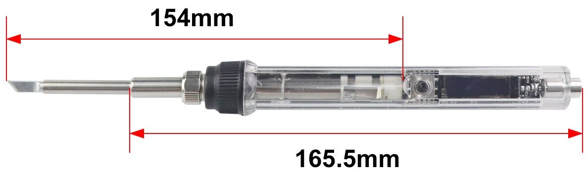 паяльник цифровой с жалами T12 (5 шт) - фотография № 5