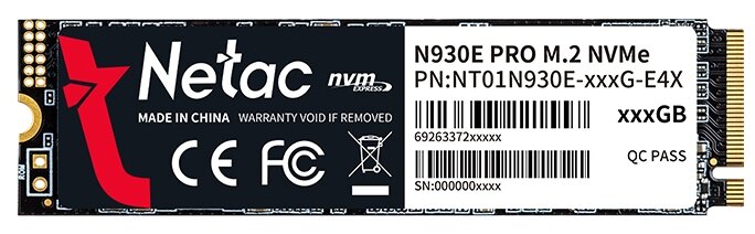 Накопитель SSD 256Gb Netac N930E Pro (NT01N930E-256G-E4X)