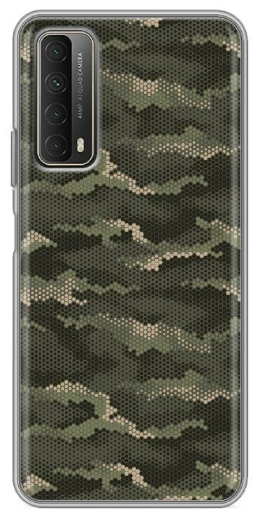 Дизайнерский силиконовый чехол для Хуавей П Смарт 2021 / Huawei P Smart (2021) Камуфляж