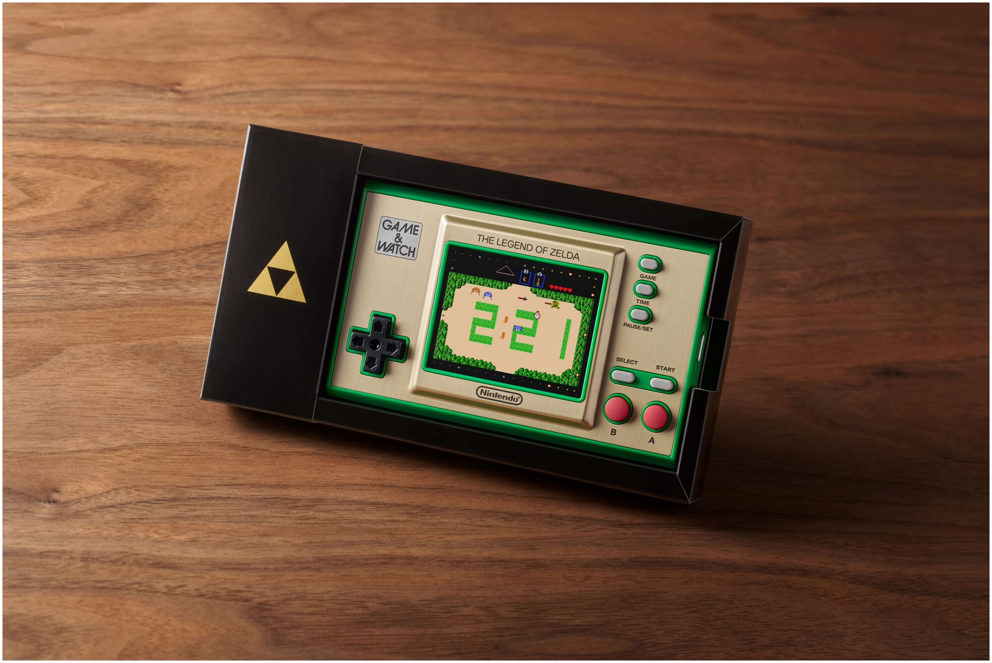 Игровая приставка Nintendo Game & Watch, The Legend of Zelda, бежевый/зеленый