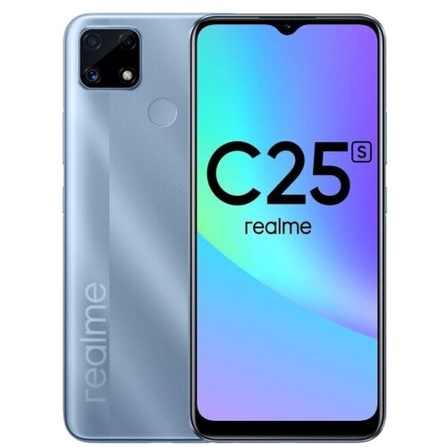 Смартфон realme C25S 4/64 ГБ, Dual nano SIM, water blue