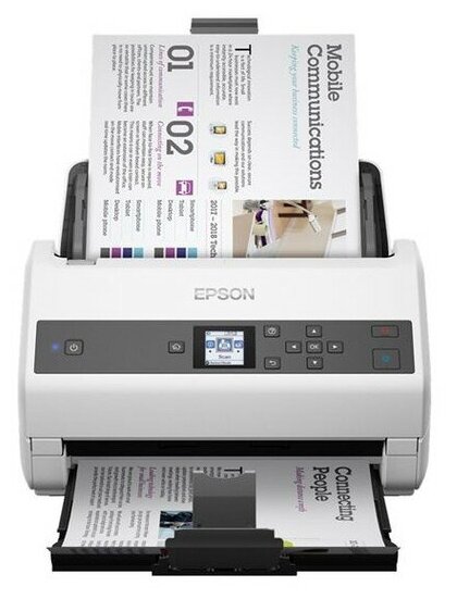 Epson WorkForce DS-870 (B11B250401) Сканер потоковый, формат А4, 65 стр/мин, 600x600 dpi, USB, дуплекс, ADF 100 листов