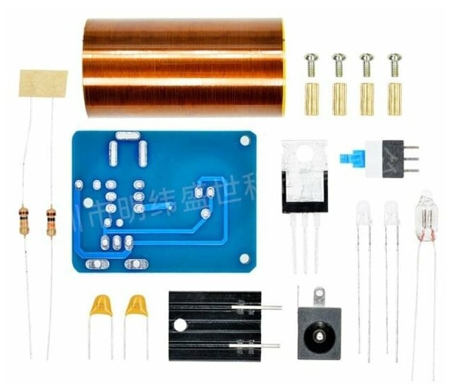 Набор DIY Мини Катушка Тесла BD243 - фотография № 6
