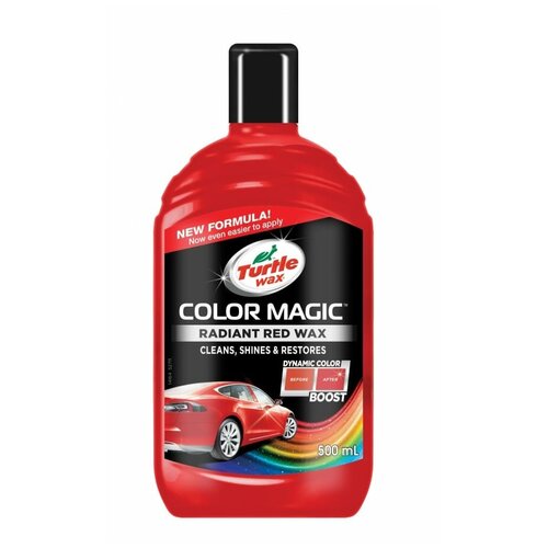 TURTLE WAX. (53240) Полироль Color Magic Plus красный, 500 мл