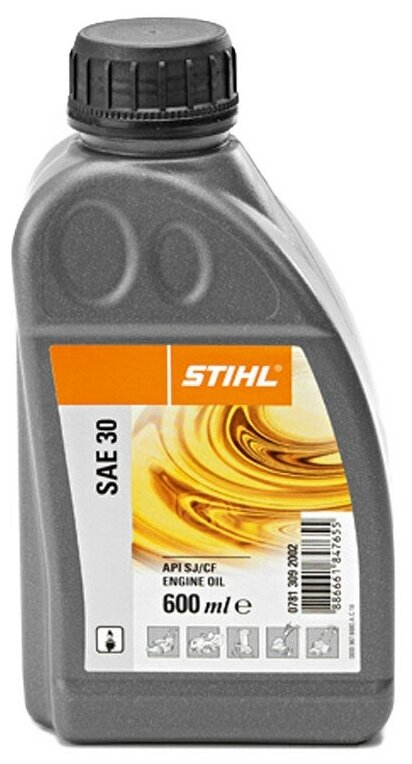 Масло моторное 06л для 4-тактных двигателей SAE 30 специальное STIHL 0781-309-2002