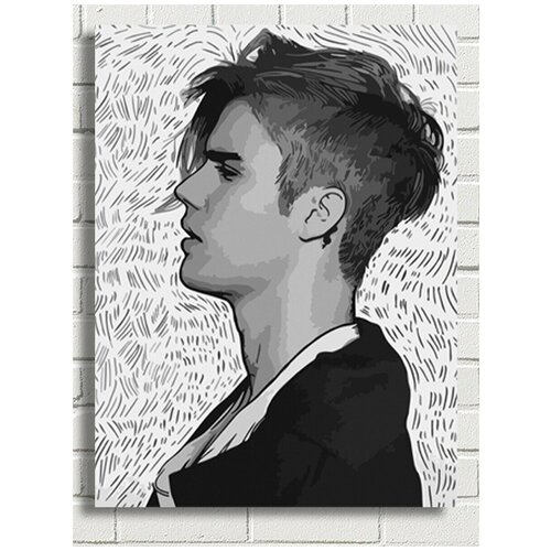 Картина по номерам музыка Джастин Бибер (Justin Bieber) - 8675 В 30x40