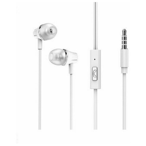 Наушники Borofone BM21 проводные вакуумные микрофон 16 Ом 35 мм 12 м белые 70400₽