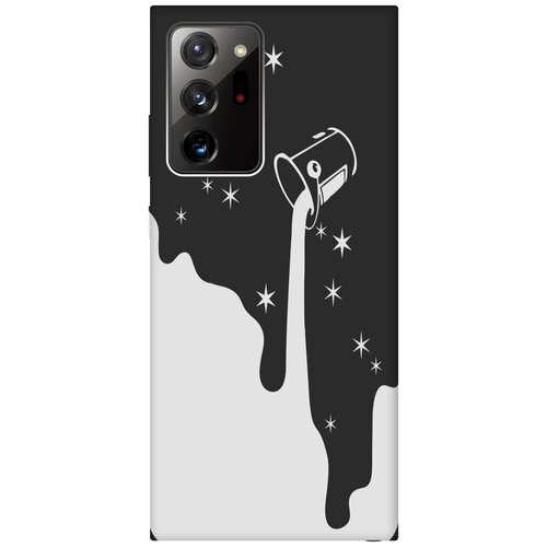 Матовый чехол Magic Paint W для Samsung Galaxy Note 20 Ultra / Самсунг Ноут 20 ультра с 3D эффектом черный матовый чехол true king для samsung galaxy note 20 ultra самсунг ноут 20 ультра с 3d эффектом черный