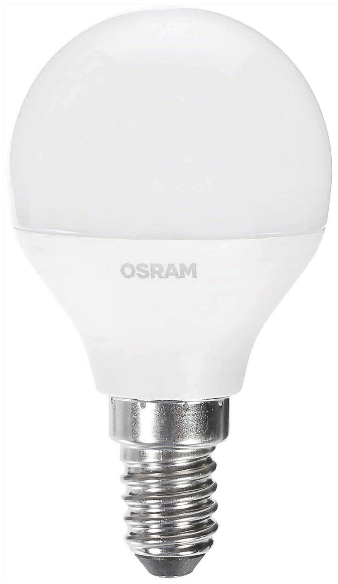 Светодиодная лампа Osram Шар , E14, 6.5 Вт, 550 Лм, свет тёплый белый