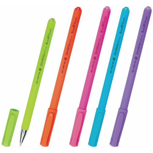 Ручка шариковая BRUNO VISCONTI SlimWrite, Special, синяя, корпус ассорти, узел 0,5 мм, линия письма 0,3 мм, 20-0007