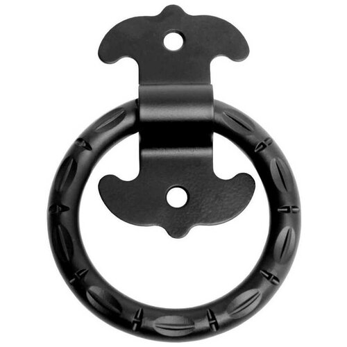 Ручка дверная кольцо РК-100 мод.2, стальная , чёрная ручка дверная кольцо рк 100 мод 2 стальная чёрная