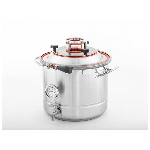 Перегонный куб Доктор Губер 21 л, крышка коническая с диоптром 3 дюйма