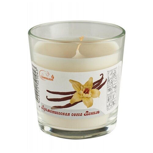Свеча ароматическая в стакане Ваниль 1534526 C01-17