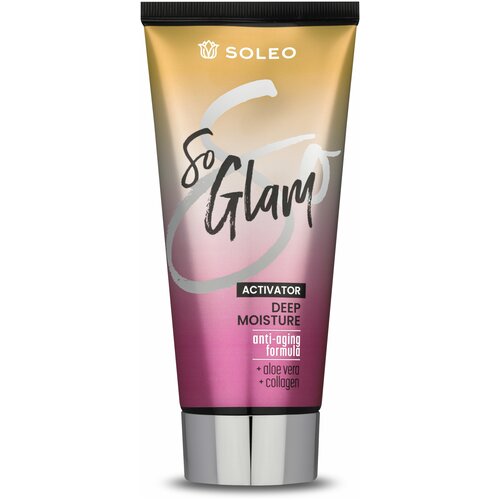 Soleo SO GLAM/ Антивозрастной увлажняющий активатор загара 150 мл.