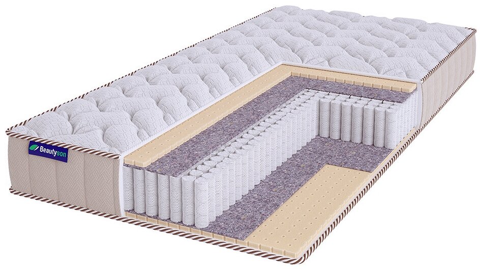 Матрас Beautyson Roll Spring Latex 1 S1200 Lux 80х190