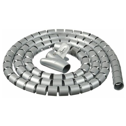 Кабельный органайзер Buro BHP CG252S Spiral Hose 25x2000mm Silver органайзер кабельный buro spiral hose bhp cg202b