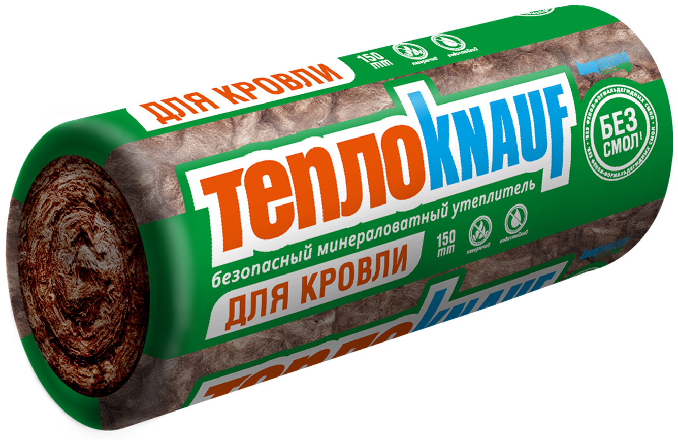 Knauf Insulation Утеплитель tеплокнауф для кровли (50x1220x6148 мм / 15 м2 / 2 мата) 622012