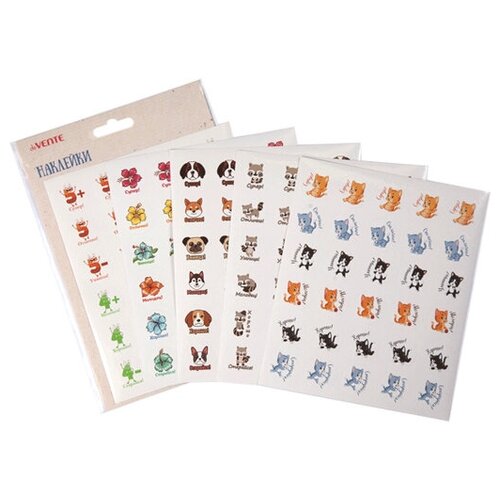 Набор наклеек оценок deVENTE 5 дизайнов 150шт в пластиковом пакете наклейки 301₽