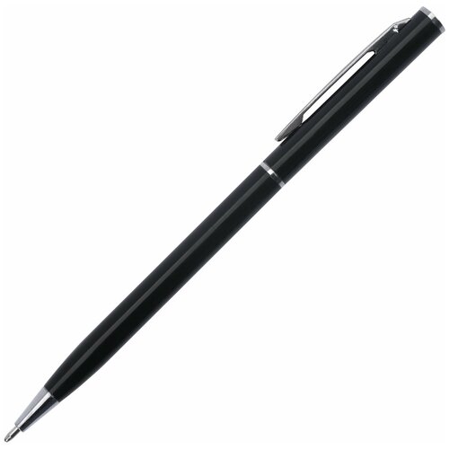 Ручка подарочная шариковая BRAUBERG Delicate Black корпус черный узел 1 мм линия письма 0 7 мм синяя, 3 шт