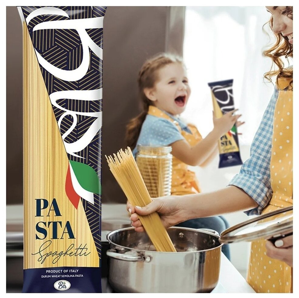Макароны BIS из твердых сортов пшеницы Spaghetti/Спагетти, Италия, 500 г - фотография № 2