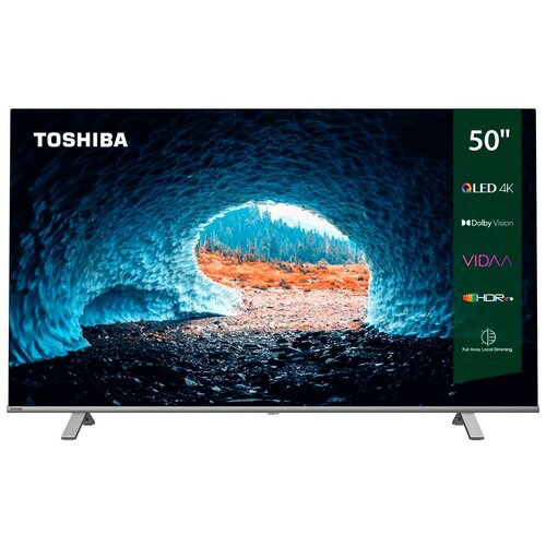 QLED Телевизор Toshiba 50C450KE телевизор 50 lg 50nano756qa черный 3840x2160 60 гц smart tv wi fi 2 х usb rj 45 bluetooth 4 х hdmi