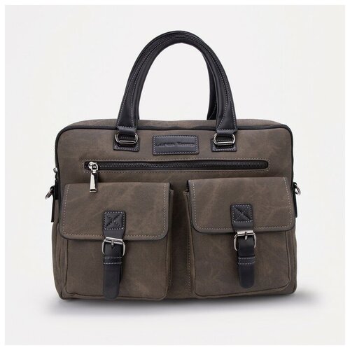 фото Сумка на молнии, цвет коричневый нет бренда