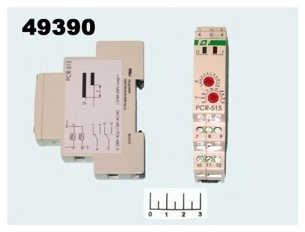 Реле времени PCR-515 01с - 24дн 8А 2NO/NC задержка включения EA02001006