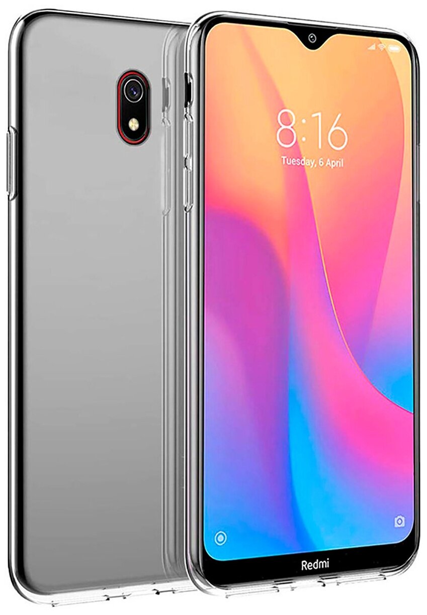 Силиконовый чехол на Xiaomi Redmi 8A / Сяоми Редми 8А прозрачный