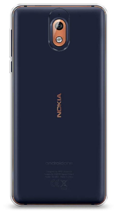 Чехол силиконовый для Nokia 3.1, прозрачный