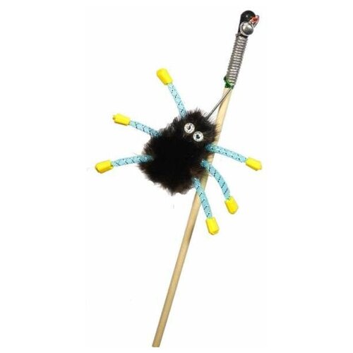 GoSi Норковый паук на веревке Игрушка для кошек Махалка 50 см