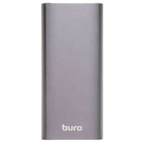 Мобильный аккумулятор Buro RB-10000-QC 10000mAh 3A Quick Charge 3.0, Power Delivery 18W 2xUSB серебристый