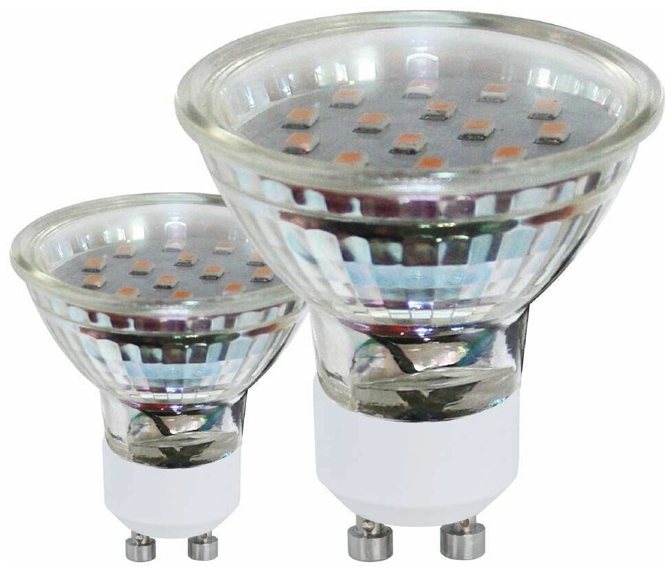 Лампа светодиодная Eglo GU10 3W 3000K прозрачная 11427 - фотография № 1