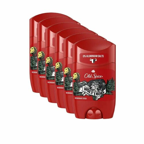 дезодорант аэрозольный wolfthorn old spice олд спайс фл 250мл Комплект 6 шт. Old Spice Wolfthorn Дезодорант в стике мужской, 6 шт по 50 мл