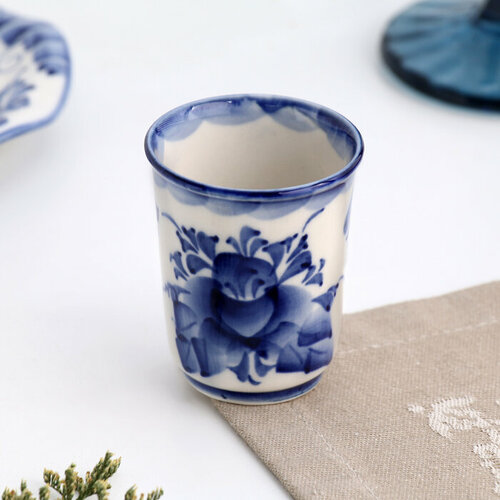 Рюмка Цветы 65 х 55 см гжель 998₽