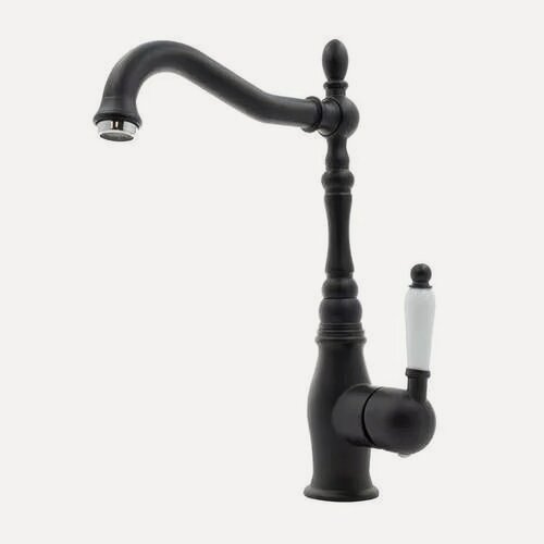 Изображение товара Смеситель для кухни однорычажный с высоким поворотным изливом/ кран для кухни TRIGOR S4-FD-368, черный