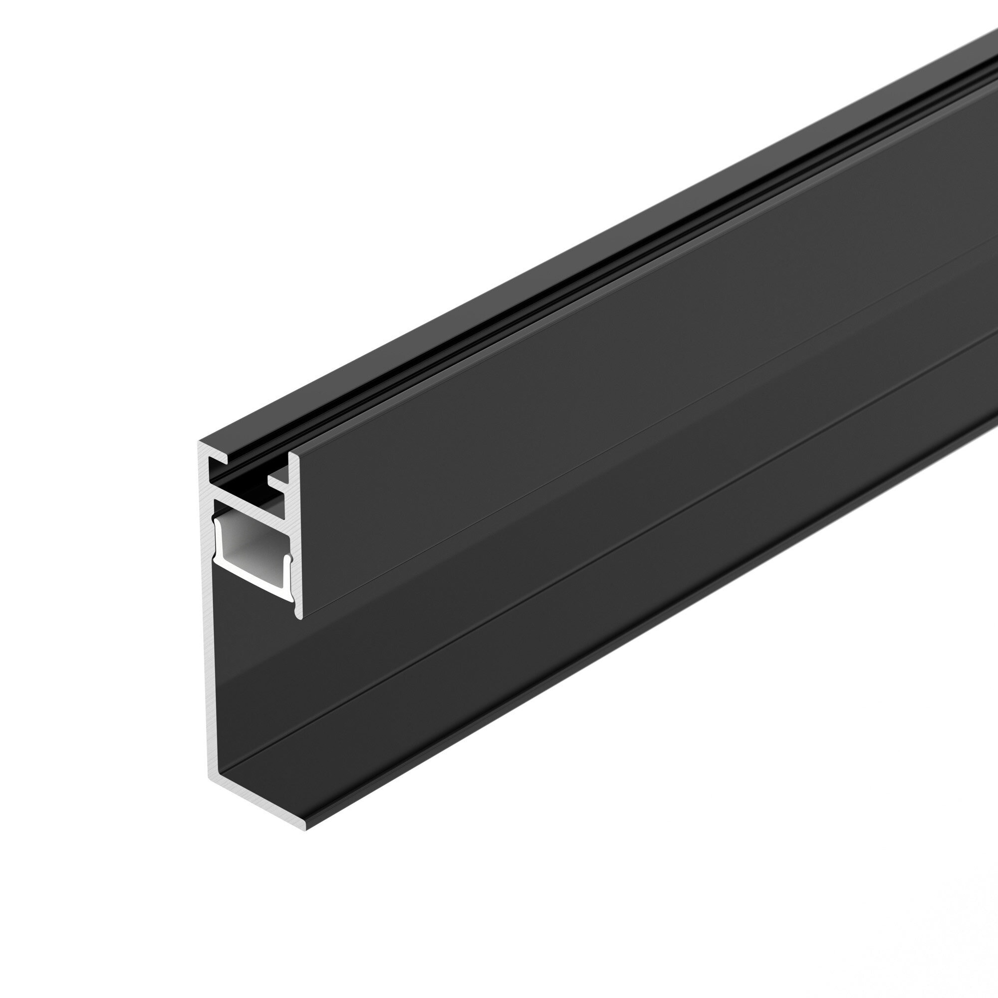 Arlight Профиль PLINTUS-H35-F-2000 BLACK (Arlight, Алюминий), 2м
