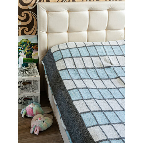 Одеяло 1.5 спальное полушерстяное 140х205см гостовое