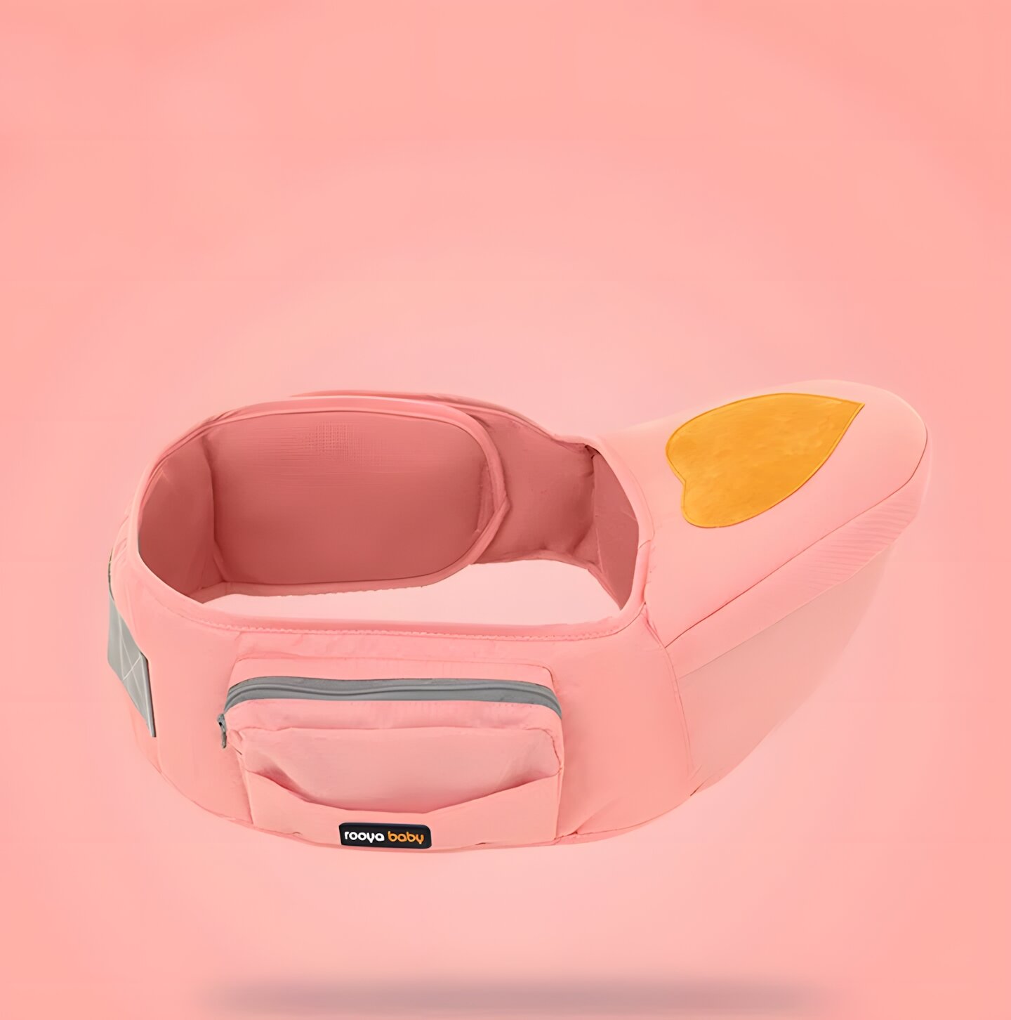 Поясной стульчик хипсит Rooya Baby Four Seasons, цвет розовый