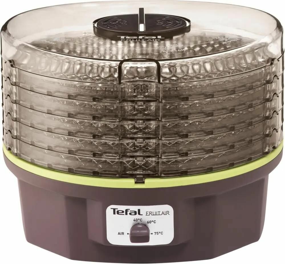 Сушилка для овощей и фруктов Tefal DF1008, черный, 5 поддонов