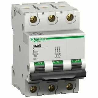 Автоматический выключатель C60N 3П 40A (C) Schneider Electric 24354