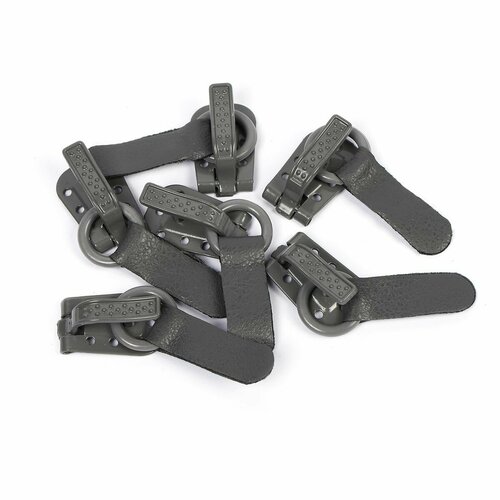 Шубные крючки металл цв. серый (10 штук)