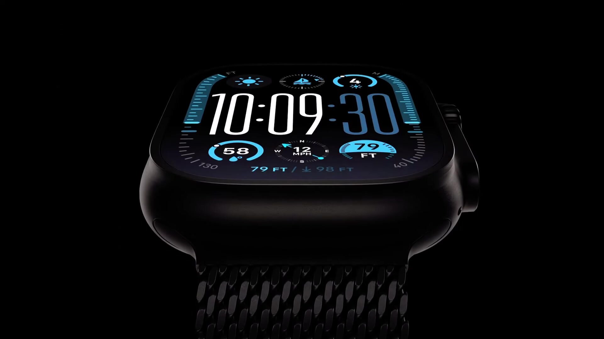 Apple Watch Ultra 2 (2024) 49mm, Natural Titanium case, Natural Titanium Milanese Loop(M) — фото 1