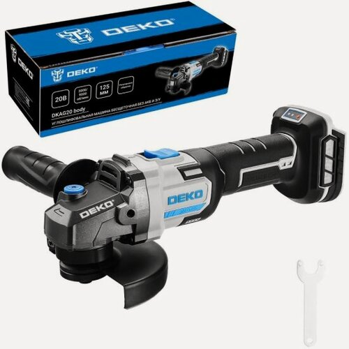 Изображение товара Аккумуляторная углошлифмашина Deko DKAG20, без АКБ и ЗУ (063-2154)