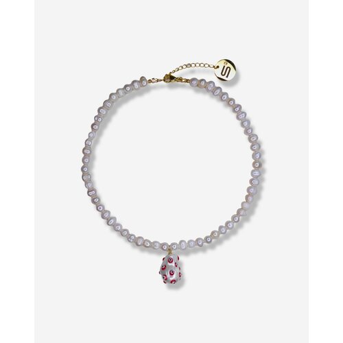 Колье 2SICK, длина 44 см, белый, красный