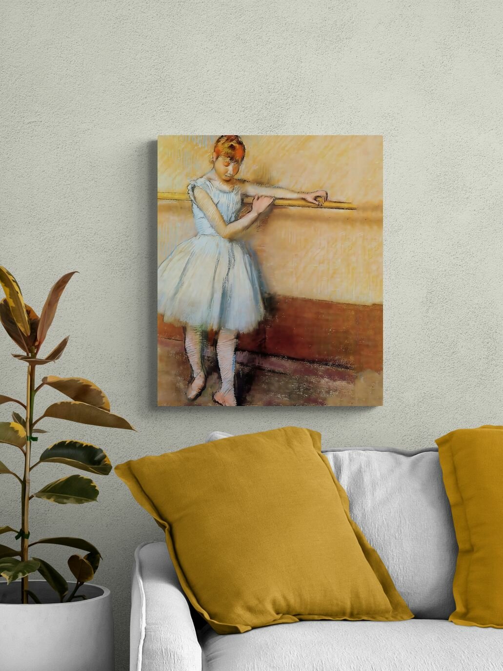 Эдгар Дега "Танцовщица у станка". Картина 60х50 см — фото 1