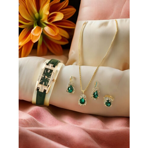 Комплект бижутерии TIME LIDER зеленый 1850₽